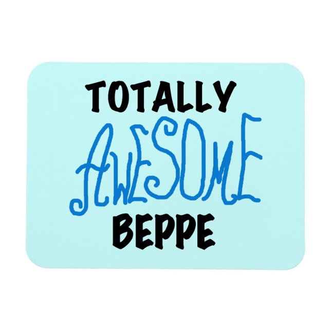 Magnet Flexible Tshirts et cadeaux de Beppe totalement géniaux (Horizontal)