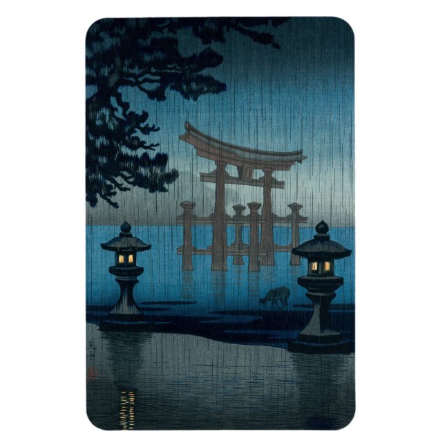 Magnet Flexible Tsuchiya Koitsu - Miyajima dans la pluie (Vertical)