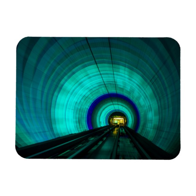 Magnet Flexible Tunnel ferroviaire bleu, Singapour (Horizontal)