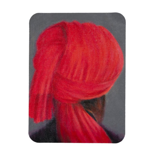 Magnet Flexible Turban rouge sur Grey 2014 (Vertical)