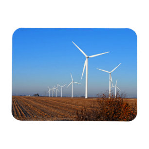 Magnet Flexible Turbine éolienne en automne après-midi