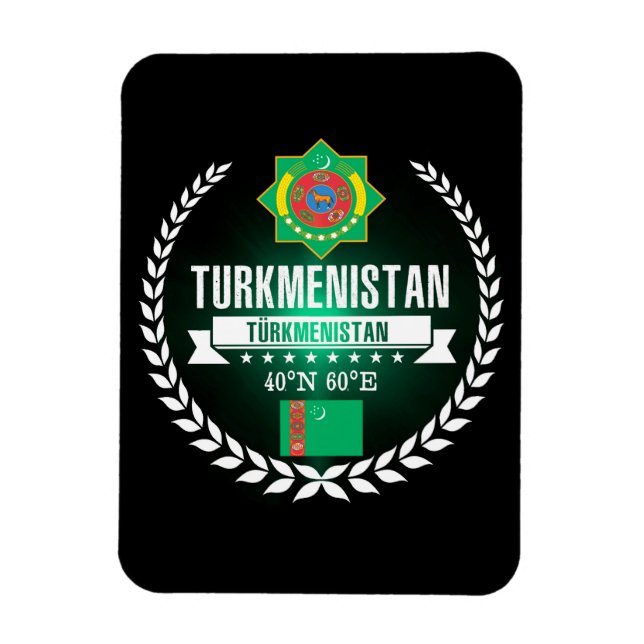 Magnet Flexible Turkménistan (Vertical)