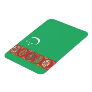 Magnet Flexible Turkménistan - Drapeau -