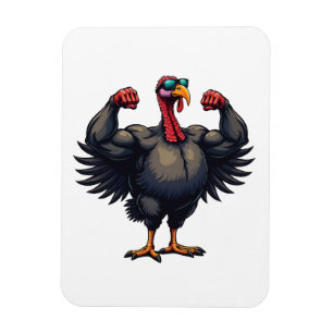 Magnet Flexible Turquie Bodybuilding Thanksgiving Day Gym entraîne