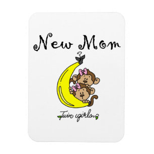 Magnet Flexible Twin Girls Nouveau cadeau maman