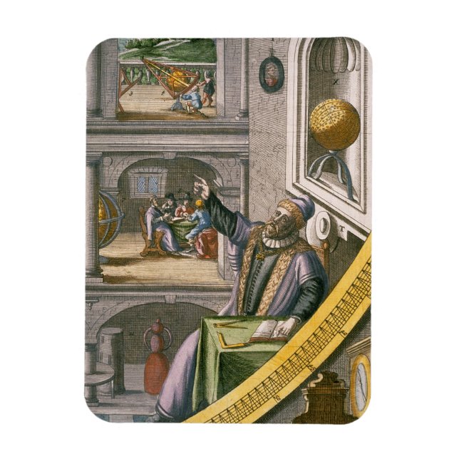 Magnet Flexible Tycho Brahe (1546-1601), âgé de 40 ans, parmi ses  (Vertical)