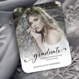 Magnet Flexible Typographie Chic Script Graduate School Graduate