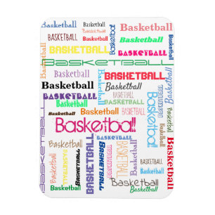 Magnet Flexible Typographie du basket-ball Aimant photo flexible
