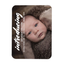 Typographie faire-part de naissance moderne