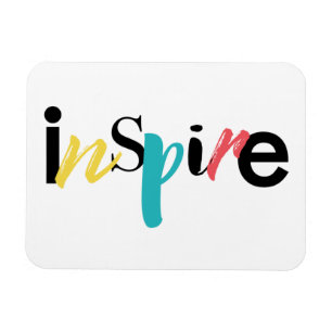 Magnet Flexible Typographie moderne, créative et joyeuse d'Inspire