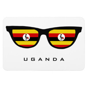Magnet Flexible Uganda Shades texte personnalisé et aimant couleur
