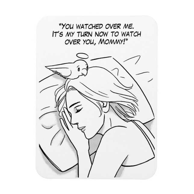 Magnet Flexible Un ange gardien pour maman (Vertical)