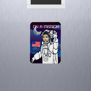 Magnet Flexible Un astronaute sur la lune Un garçon de l'espace ex