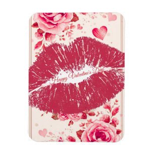 Magnet Flexible Un baiser pour vous le jour de la Saint-Valentin '