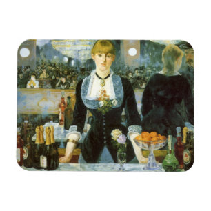 Magnet Flexible Un bar aux Folies Bergere par Edouard Manet