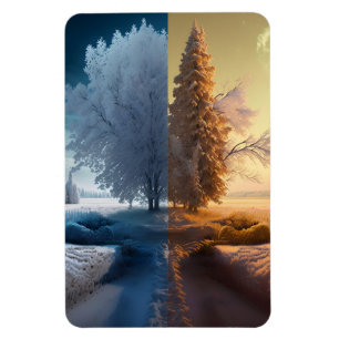 Magnet Flexible Un jour en hiver
