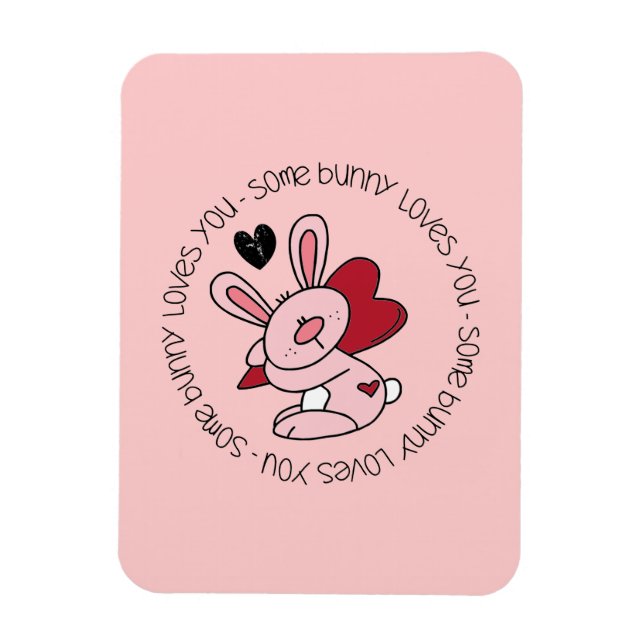 Magnet Flexible Un Lapin T'Aime (Vertical)