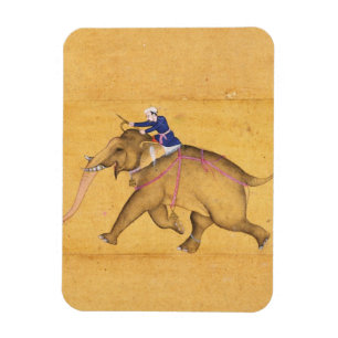 Magnet Flexible Un Mahout montant un éléphant, du grand Clive