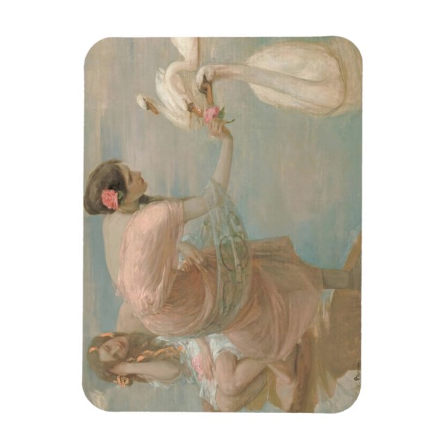 Magnet Flexible Un matin d'été par Rupert Bunny (1897) (Vertical)
