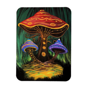 Magnet Flexible Un monde de champignons