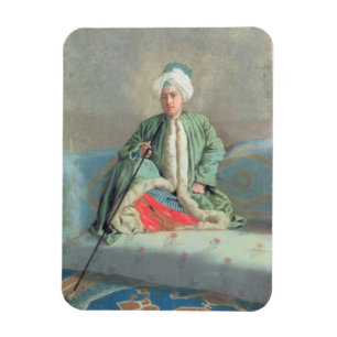 Magnet Flexible Un monsieur assis sur un divan