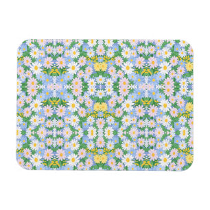 Magnet Flexible Un motif sans couture de pâquerettes pastel