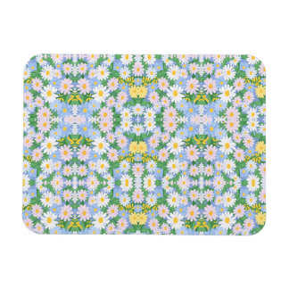 Magnet Flexible Un motif sans couture de pâquerettes pastel