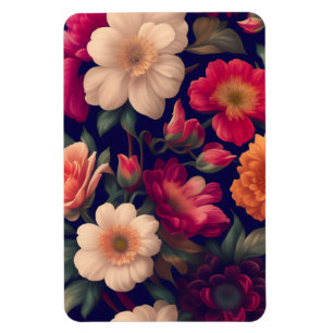 Magnet Flexible Un papier peint avec un motif floral