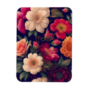 Magnet Flexible Un papier peint avec un motif floral 