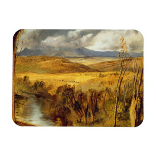 Magnet Flexible Un paysage des montagnes, c.1825-35 (huile à bord