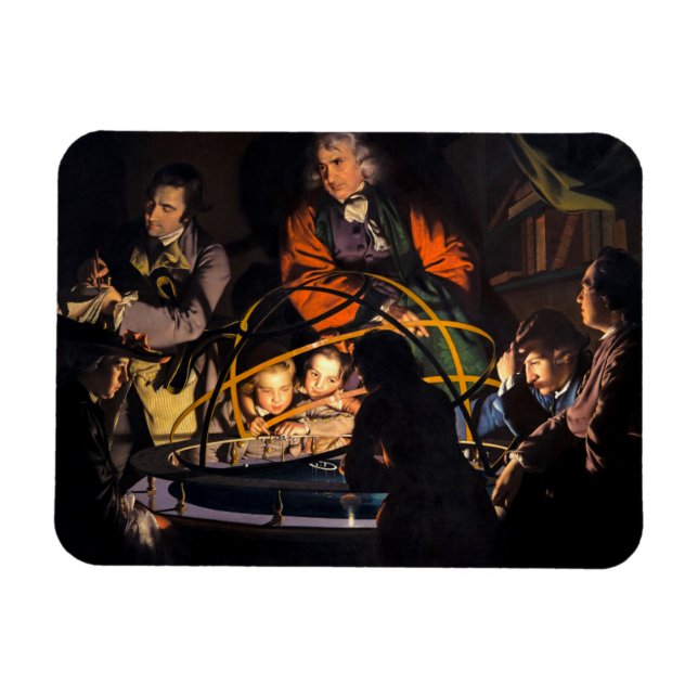 Magnet Flexible Un philosophe faisant un cours sur le système sola (Horizontal)