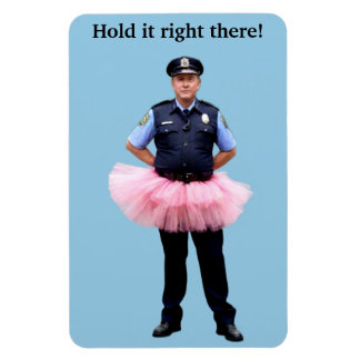 Magnet Flexible Un policier porte un aimant tutu
