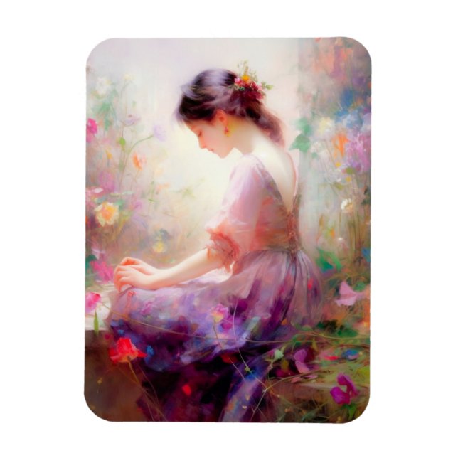 Magnet Flexible Un rêve de jour de fleurs (Vertical)