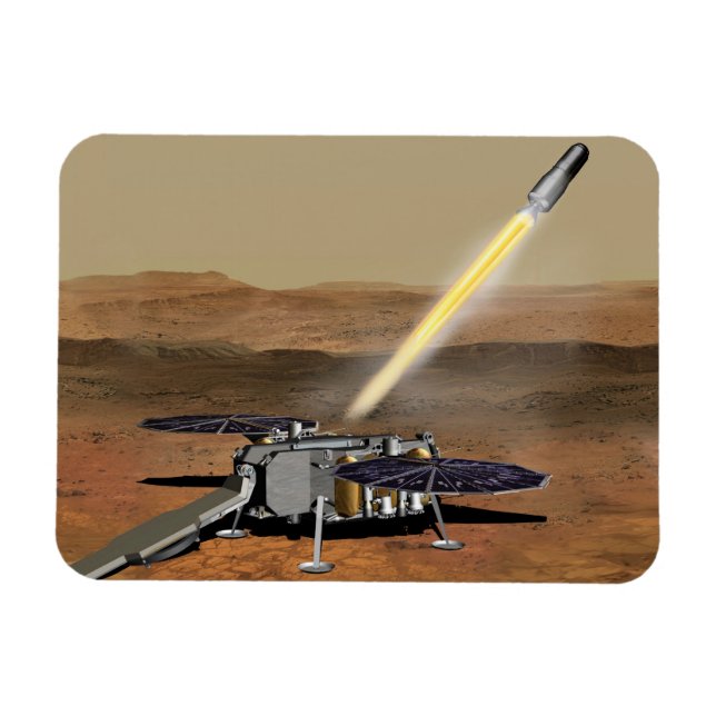 Magnet Flexible Un Véhicule Mars Ascent A Été Lancé Depuis Mars. (Horizontal)