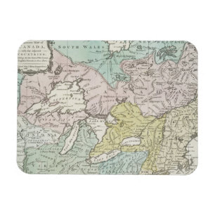 Magnet Flexible Une carte précise du Canada, 1761