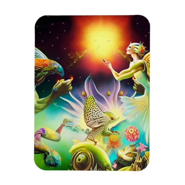 Magnet Flexible Une époque de peinture à l'huile repensée (Vertical)