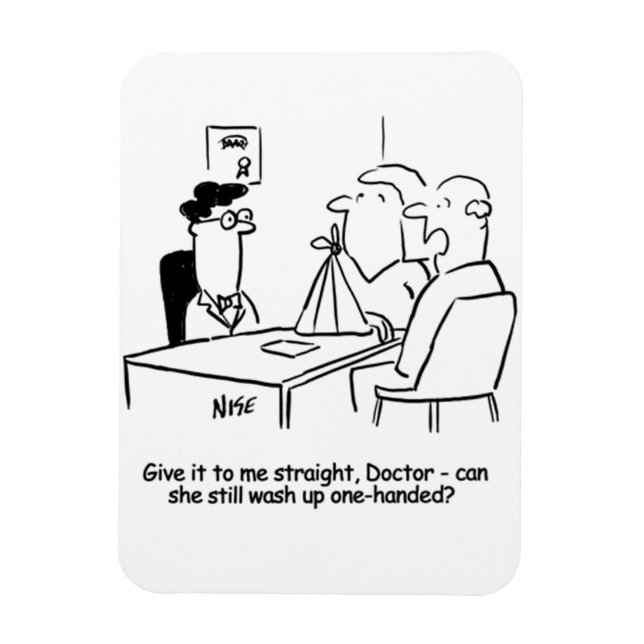 Magnet Flexible Une femme a un bras cassé dans une fronde (Vertical)