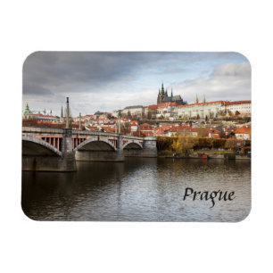 Magnet Flexible Une journée orageuse à Prague photo souvenir