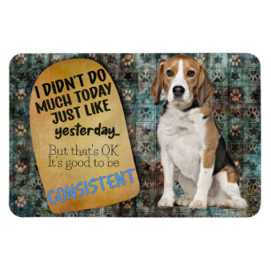 Magnet Flexible Une pensée hilarante de votre aimant Beagle