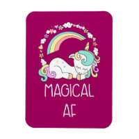 Unicorne drôle dire magique AF