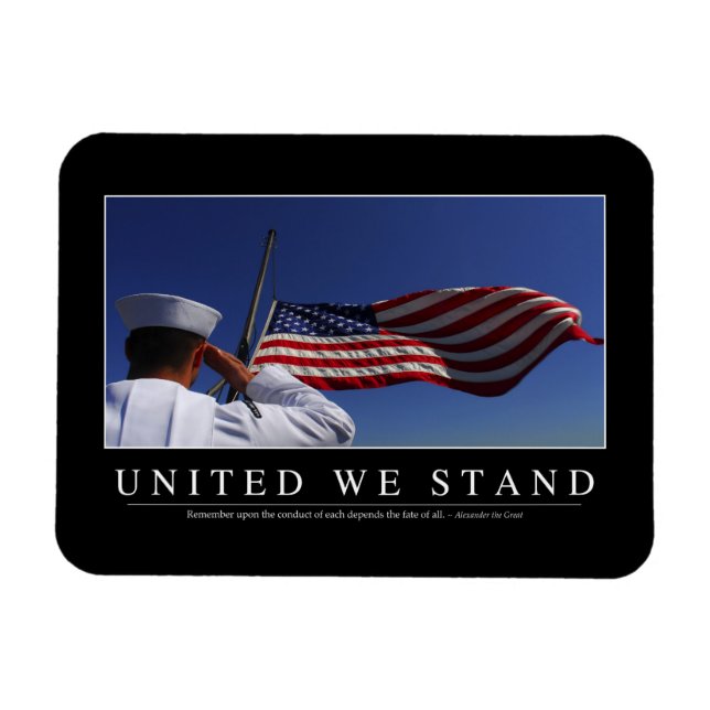 Magnet Flexible United We Stand : Citation Inspirationnelle (Horizontal)