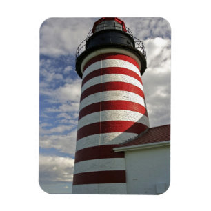 Magnet Flexible USA, Maine, Lubec. West Quoddy Head LIghthouse