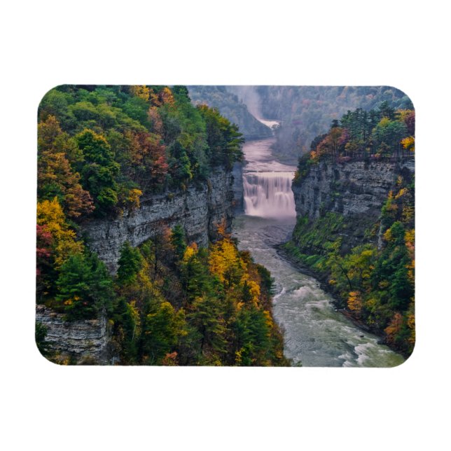 Magnet Flexible USA, New York, Letchworth State Park. Rivière et (Horizontal)