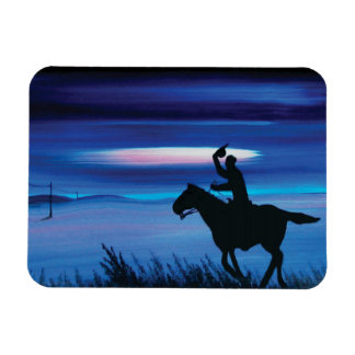 Magnet Flexible USA Pony Express 🐎 Cowboy Rider Peinture