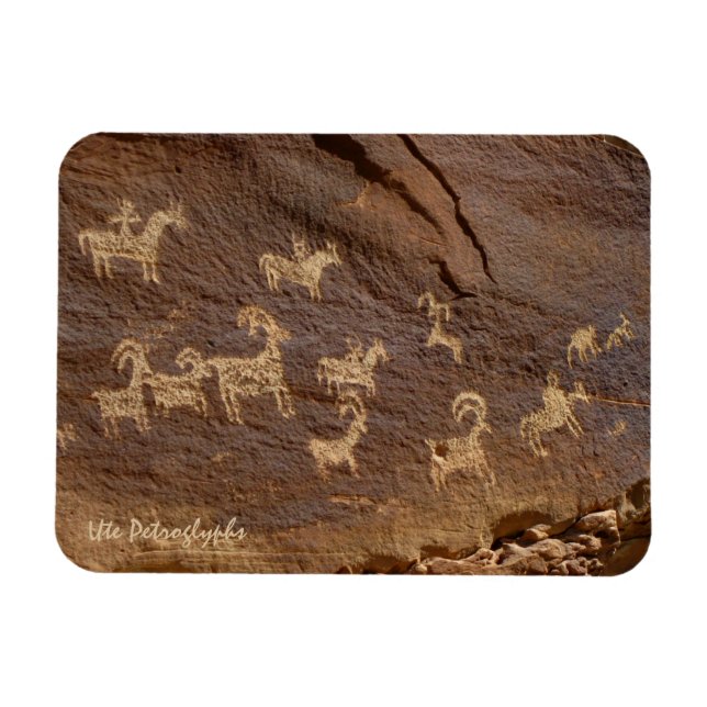 Magnet Flexible Ute Petroglyphes (Horizontal)