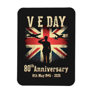 Magnet Flexible V-E Jour 80e anniversaire de la victoire en Europe