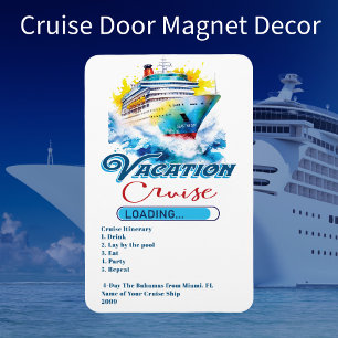 Magnet Flexible Vacances amusantes Chargement de croisière Porte d
