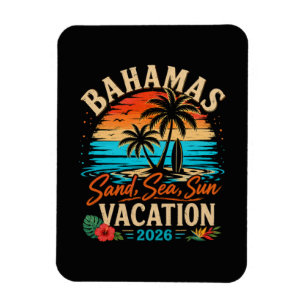 Magnet Flexible Vacances Bahamas Sable Mer Soleil 2026