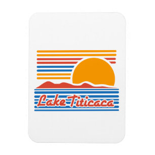 Magnet Flexible Vacances de famille vintages de conception du Lac