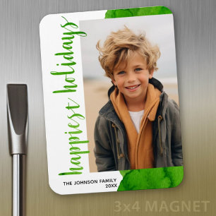 Magnet Flexible Vacances de fêtes les plus heureuses Moderne Décen